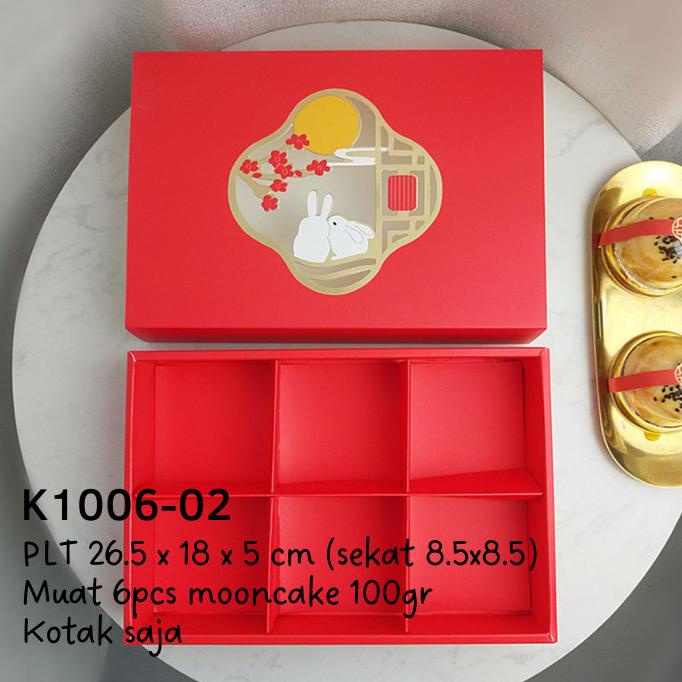 

yang dicari] Kotak Box Mooncake 100gr K1006-02 Kue Bulan Pia Snowskin Hamper