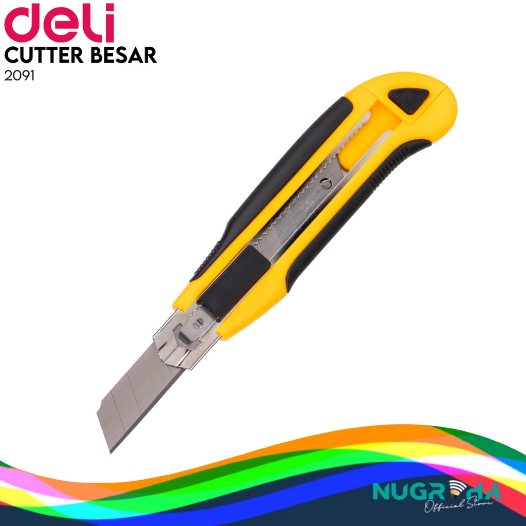 

Deli | Cutter Besar (Cutting Knife) Self-Loading Blade | 2091