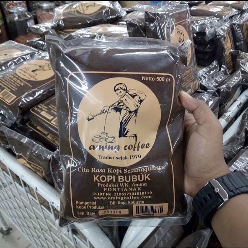 

Kopi bubuk aming 500gr (KHAS PONTIANAk)