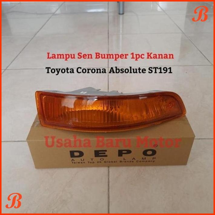 LAMPU SEN SEIN BUMPER BEMPER 1PC KANAN RH TOYOTA CORONA ABSOLUTE ST191 | UBM