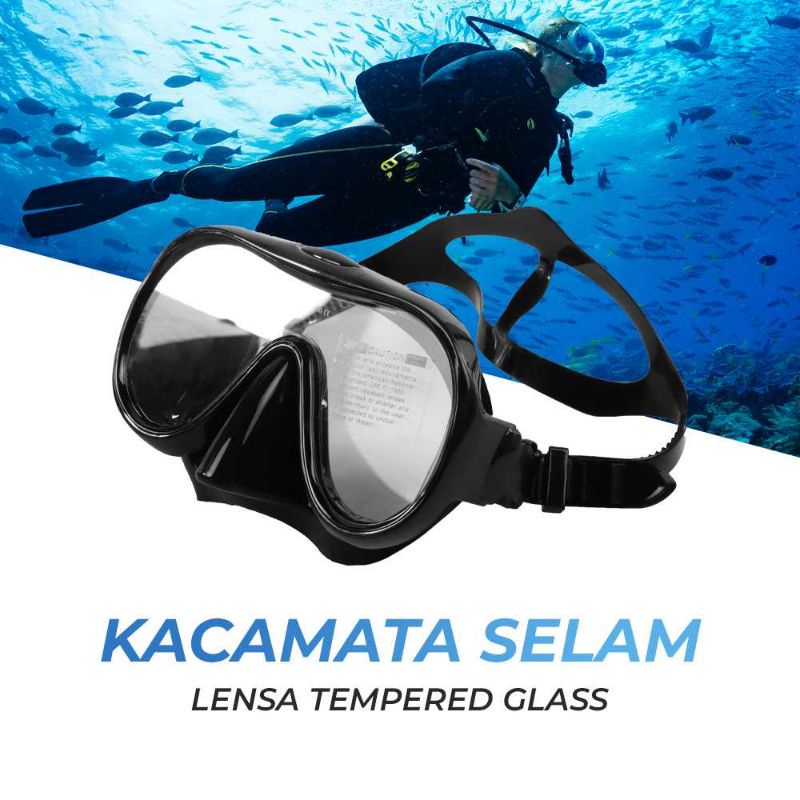 QYQ Kacamata Selam Scuba Diving Mask Snorkeling Goggles - 180