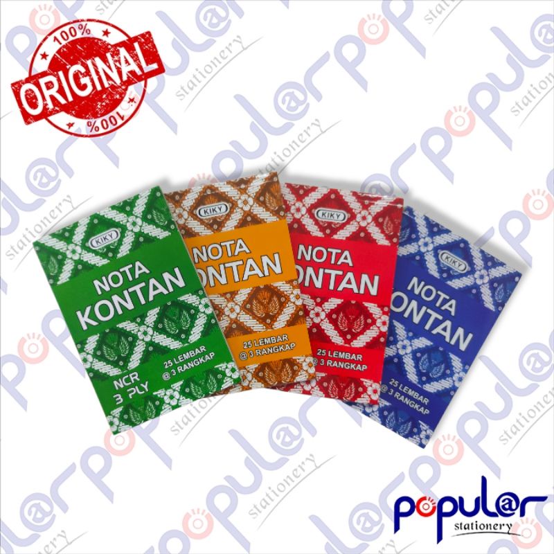 

Buku Nota NCR Kiky Kecil 3 Ply