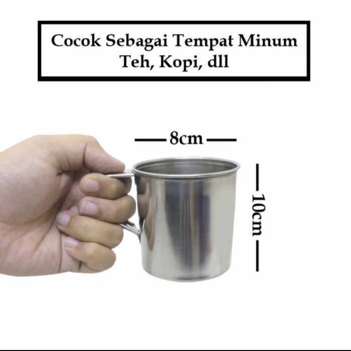 Mug Cangkir Stainless Steel 8 Cm