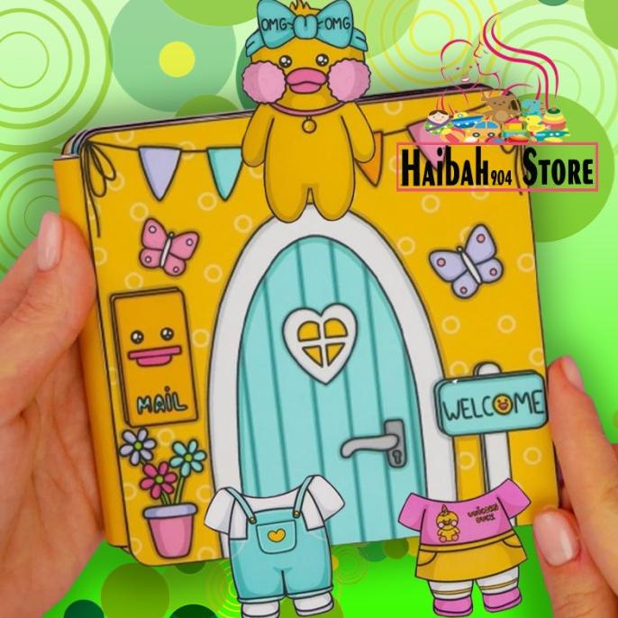 Bebek Viral Doll Quite Book Paper Duck Mainan Edukasi Anak