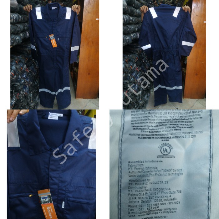 Coverall Wearpack Nomex Flemings Iiia 4,5Oz 100%Anti Flame Original