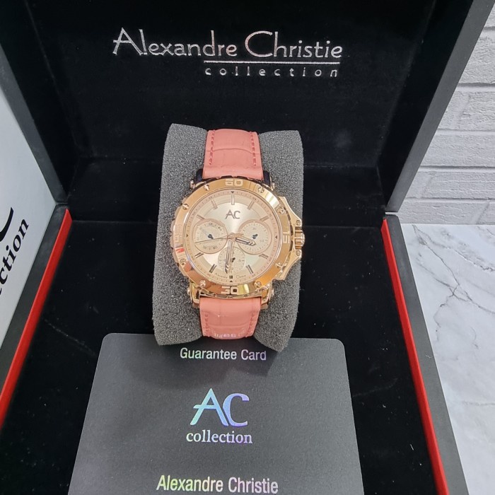 Jam Tangan Wanita Alexandre Christie AC9205BF - Tali Kulit