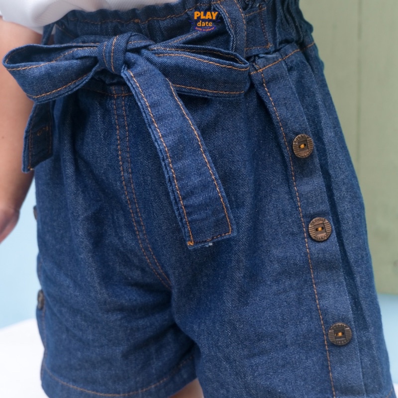 Playdate Celana Pendek Jeans Denim Anak Perempuan 1 sampai 5 Tahun Short Pants