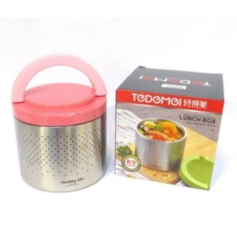 New luch box TEDEMEI 6550 STAINLESS tas Aluminium terbaru set Set Mangkok Sup tempat makan anak