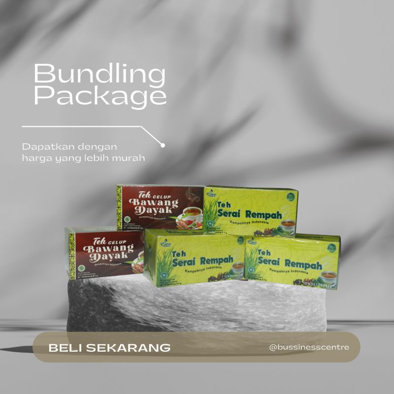 

BUNDLING PACKAGE!! MINUMAN HERBAL | Teh bawang dayak + Teh serai rempah