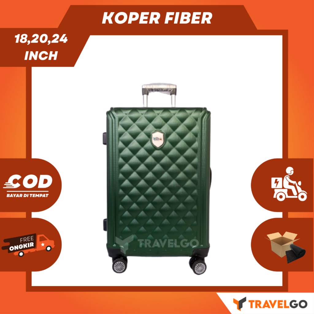 New Koper 18 Inch 20 Inch 24 inch / koper bagasi / Koper Custom Printing/Koper Fiber/Koper Kabin /
