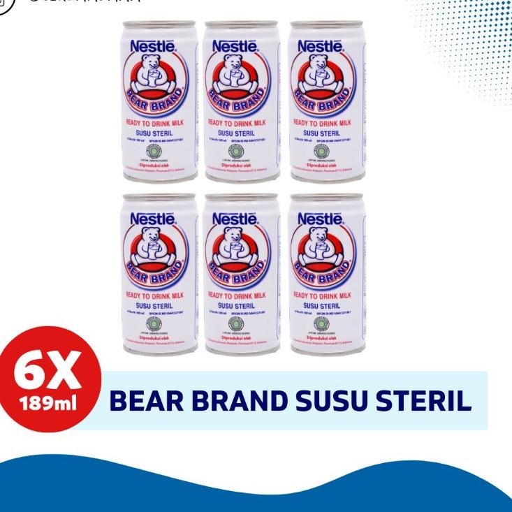 

Yang Terbaik w3W7iBEAR BRAND Susu Beruang Susu Steril 6pcs × 189ml