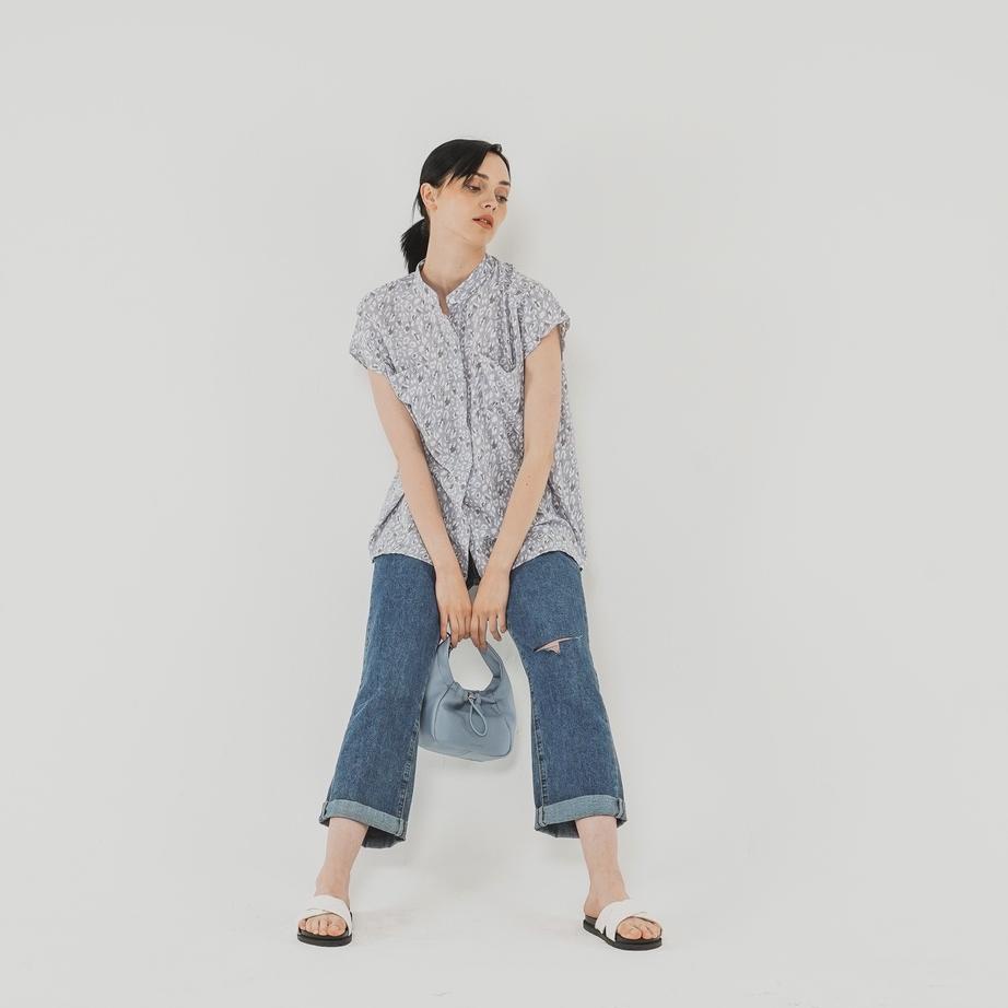 Super Laris Ff4F9This Is April Atasan Blouse Wanita Dayra Top Grey - 180917
