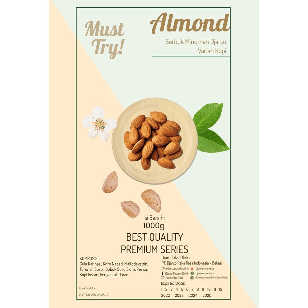

( Bayar Ditempat ) 1000 GRAM/1 KG ALMOND MILK POWDER DRINK - SERBUK BUBUK MINUMAN SUSU ALMOND BISA ..