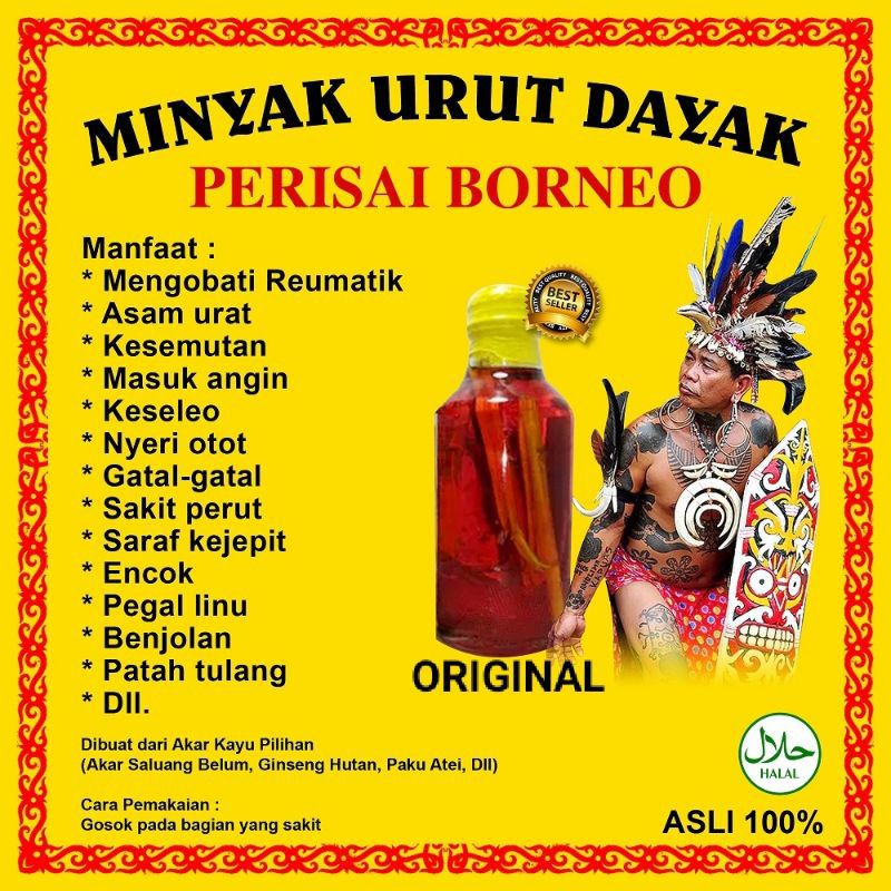 Minyak dayak/Minyak urut/100% asli/Original/ida dayak
