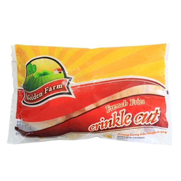 GOLDEN FARM CRINCKLE CUT 500 GR - KENTANG