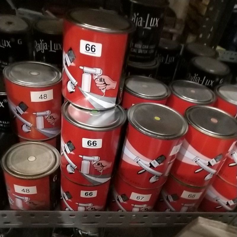 Cat Besi dan Kayu Radjalux 1 Kg ( Biru,  Ungu,  Hijau)