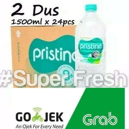 

Pristine water 1500ml x 24 botol+air minum pristine+air alkali (2 Dus)