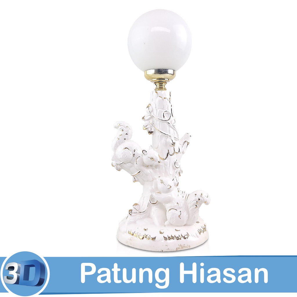 Good Spot Patung Hiasan Keramik Musang Statue Patung Lampu Pajangan Ek-Dl-9333