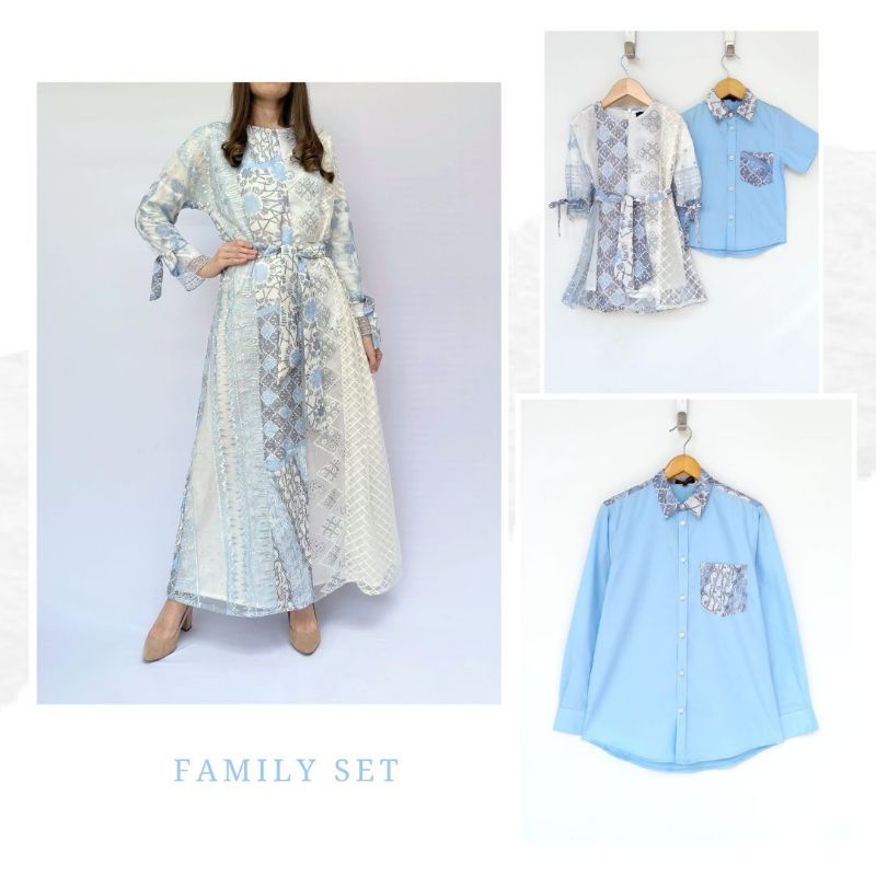 Sovinska set couple/Baju couple dewasa+anak/Sarimbit keluarga