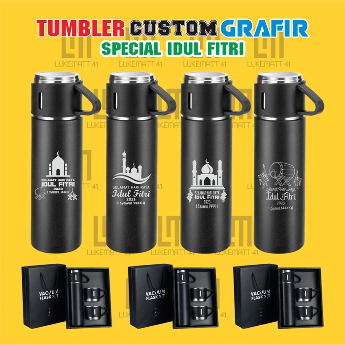 Termos Sultan Vacuum Flask Set Thermos Set 3in1 SUS304 Stainless Steel Bisa  Panas Dingin Anti Korosi Cangkir Set