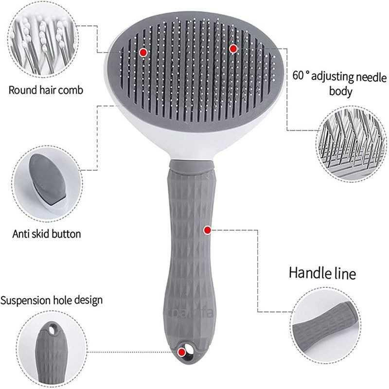 Cleanpet's Sisir Rambut Binatang Peliharaan Hair Removal Grooming Comb - T10