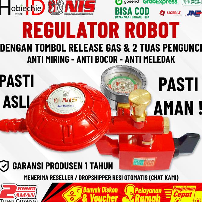 REGULATOR ROBOT NIS Double Lock(Safety Lock Anti Meledak + Ampere 0307
