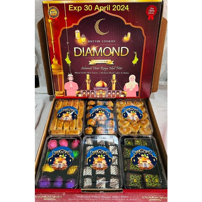 

Kue Lebaran Premium DIAMOND 1 Box 6 Toples