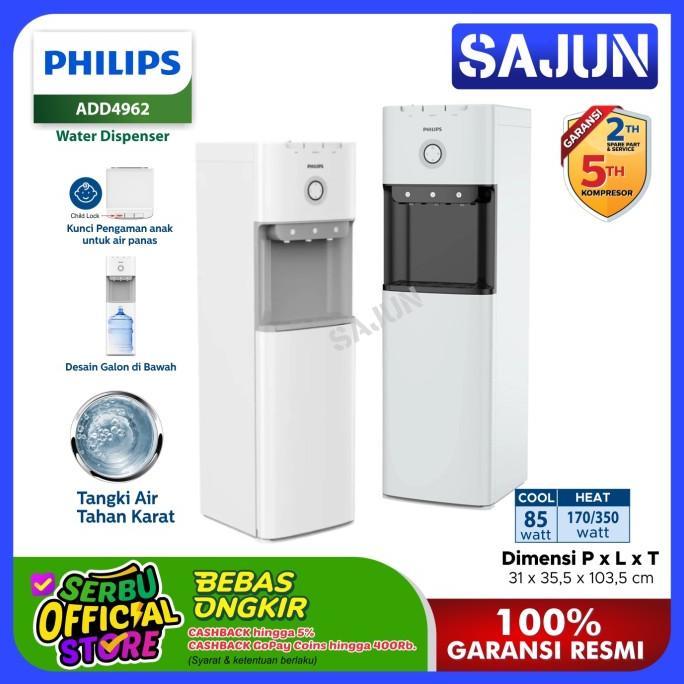 Dispenser Air Philips ADD4962 Water Dispenser Galon Bawah Compressor