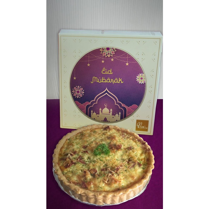 

Promo Smoked Beef Quiche/Velind's/Pie Asin/Idul Fitri Hampers/Parcel Lebaran