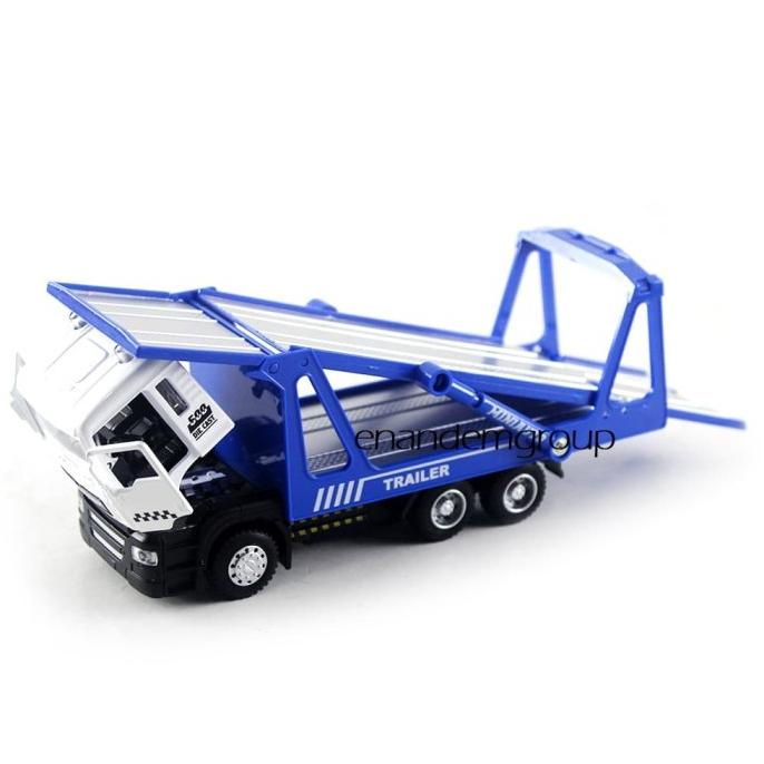 Diecast Miniatur Mainan Mobil Metal Mobil Derek Trailer