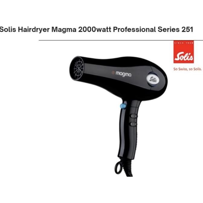 Solis Professional Ion Hairdryer Magma 2000 Watt Series 251 Garansi Kalistha26