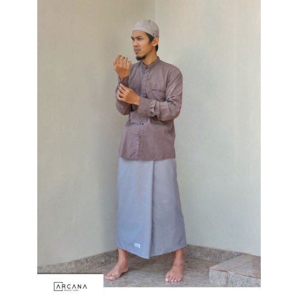 Premium sarung Arcana muslim leader sarung sholat ibadah bahan catoon 100%