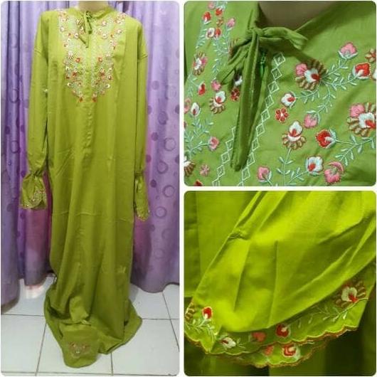 Mukena Katun Terusan Abaya - Langsungan - Tanpa Kepala