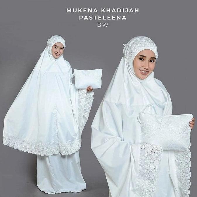 MUKENAH PUTIH MUKENA SITI KHADIJAH PUTIH