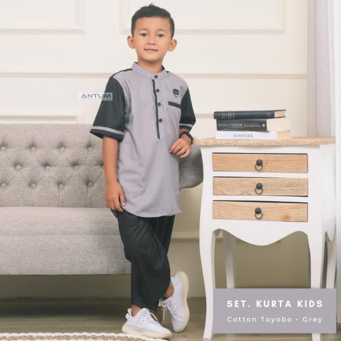 Koko Anak Laki Laki Antum - Kurta Anak Cowok - Baju Koko - size XXL