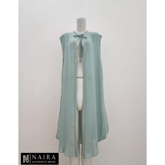 Terlaris Cardigan Tali Belah Samping - Outer Ceruty Babydoll - Tanpa lengan - Rompi - long outer - K