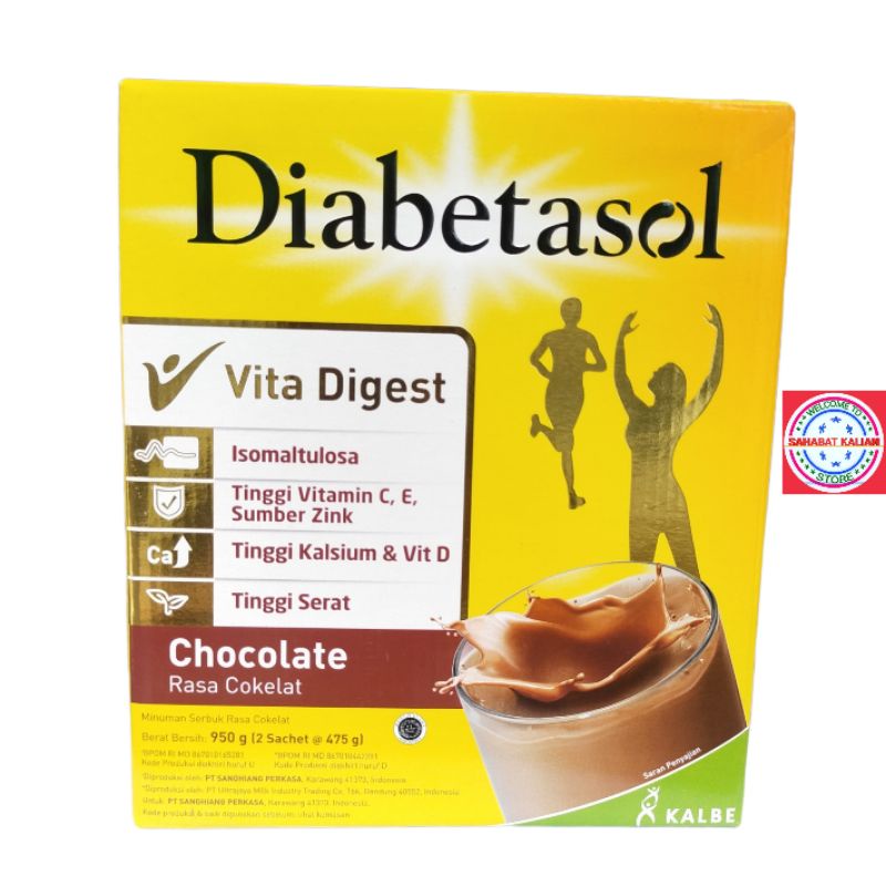 DIABETASOL SUSU 950GRAM PER 1 BOX