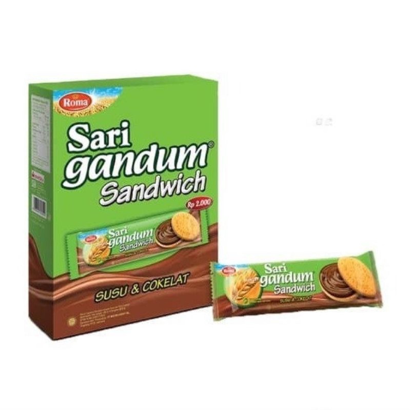 

Sari gandum sandwich susu dan coklat
