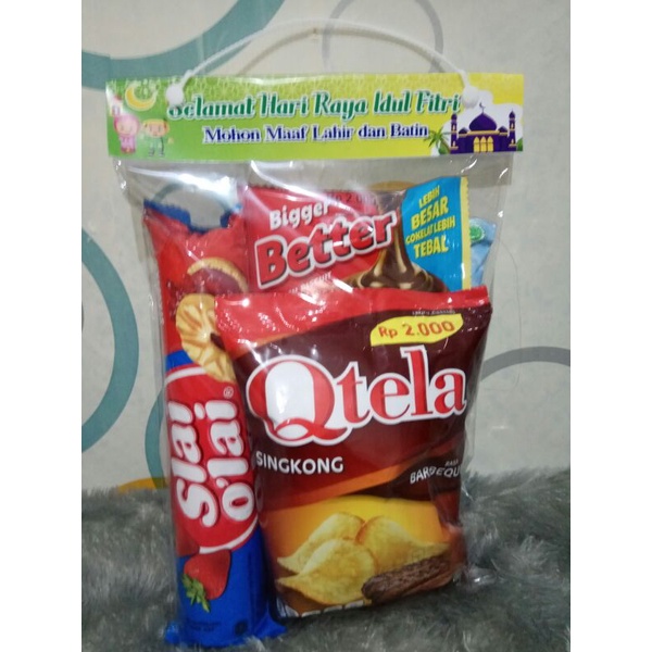 

Plastik Hampers Snack Lebaran Anak ukuran besar 20x30 cm