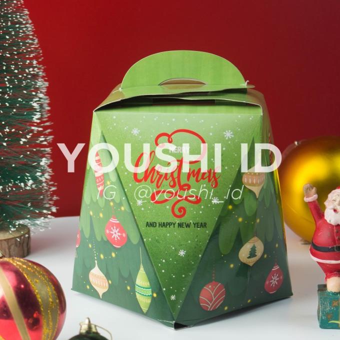 

:=:=:=:=] Box Toples Kue Kering/Dus Hampers Natal 2 Toples - Christmas Tree