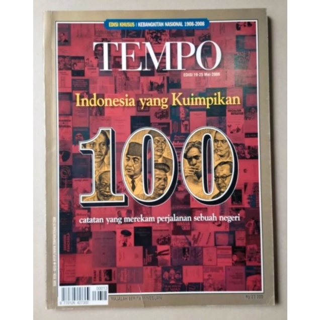 Majalah Tempo Edisi Khusus Kebangkitan Nasional 2008 - ada Pramoedya Ananta Toer