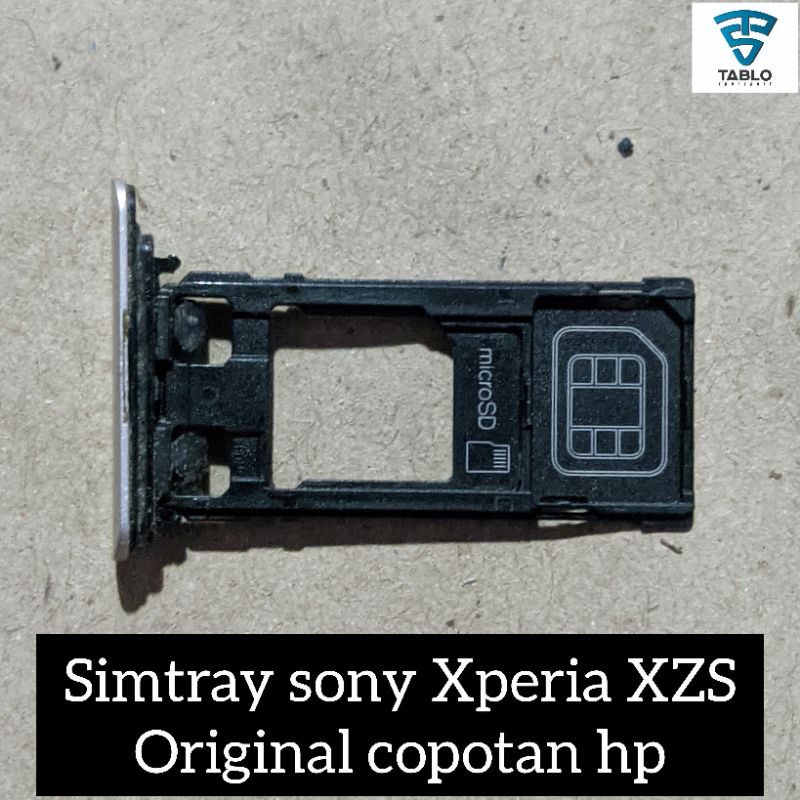 simtray sony Xperia XZS original copotan silver