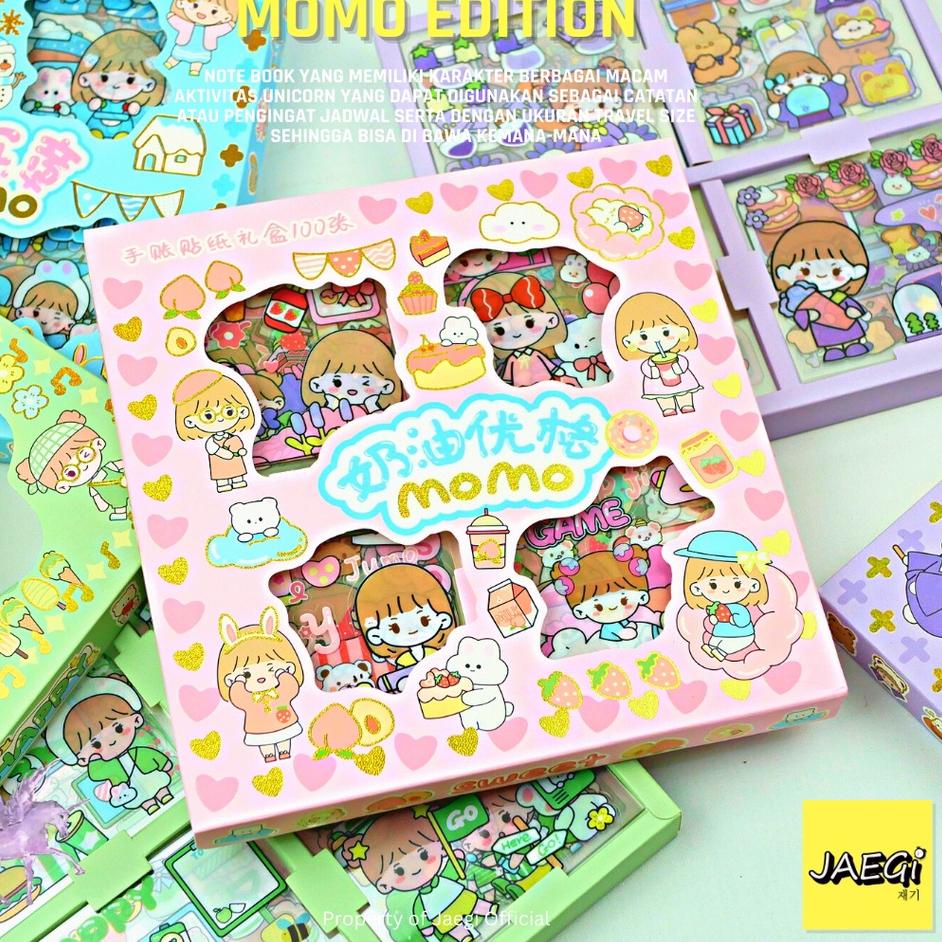 

Update Terupdate JAEGi - Premium Waterproof Books Sticker Momo Edition 100 Lembar Per Box