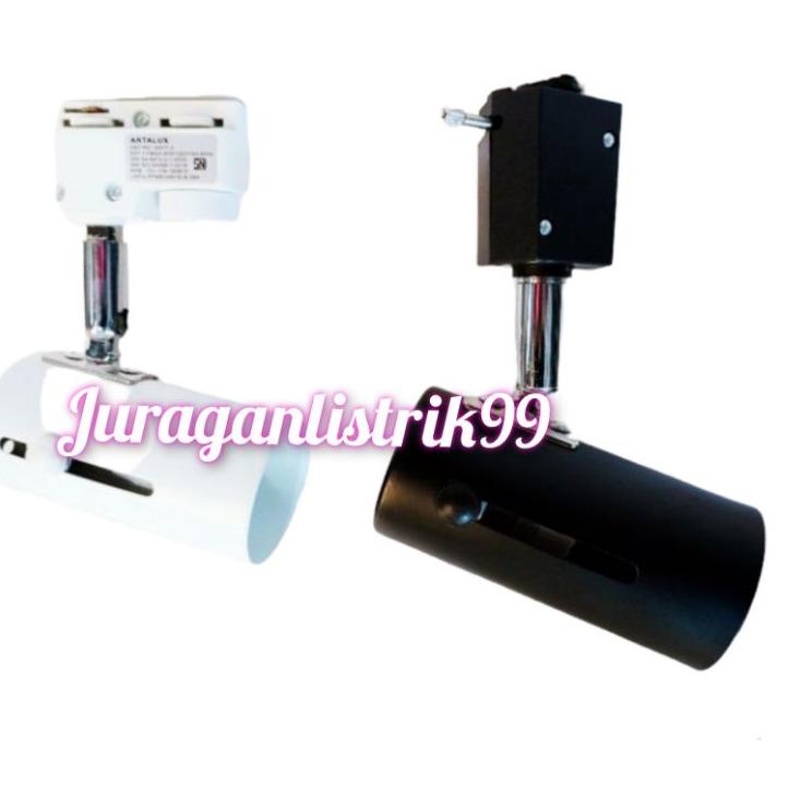 Best Product KAP LAMPU SOROT REL TRACK E27 / PLAFON REL HITAM PUTIH E27