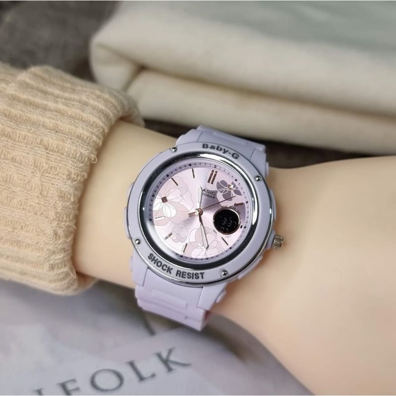 Jam Tangan Baby G Wanita Dualtime Tahan Air Kasual Bisa Bayar Dirumah