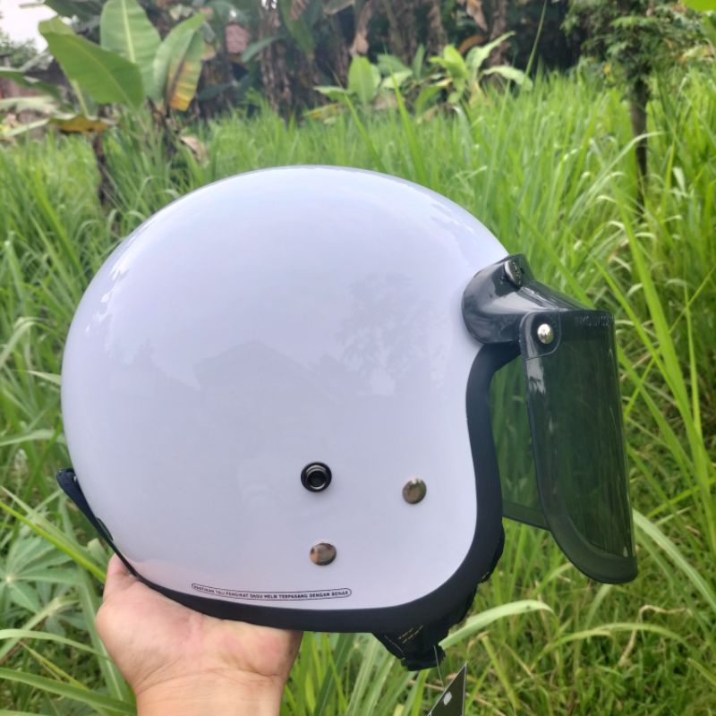 HELM BOGO RETRO DEWASA TERBARU PRIA WANITA FULL LEHER SNI MERK HNL