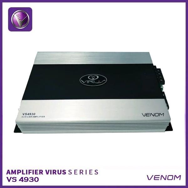 Terlaris Power Amplifier 4 Channel Venom Virus Vs 4930 4Ch Audio Mobil Original
