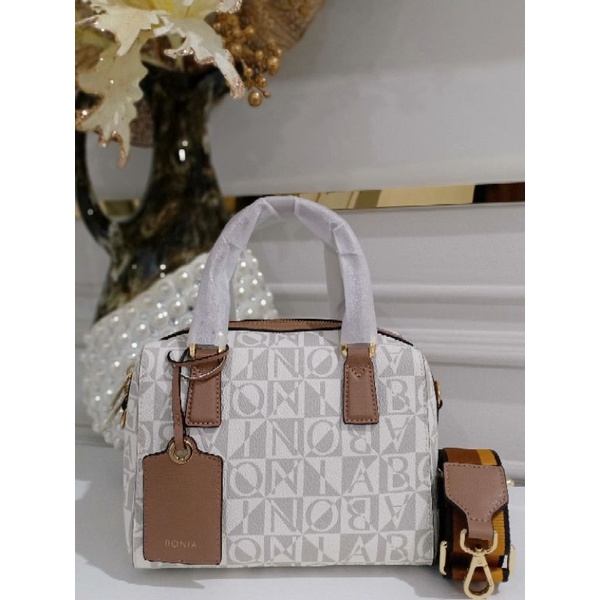tas Speedy mono putih Bonia original