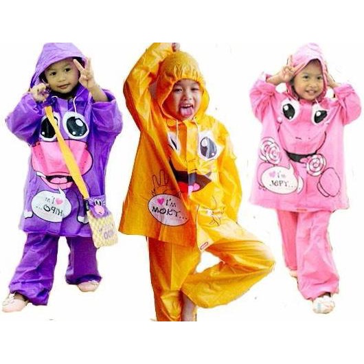 JAS HUJAN SETELAN JAKET CELANA LUCU ANAK-ANAK