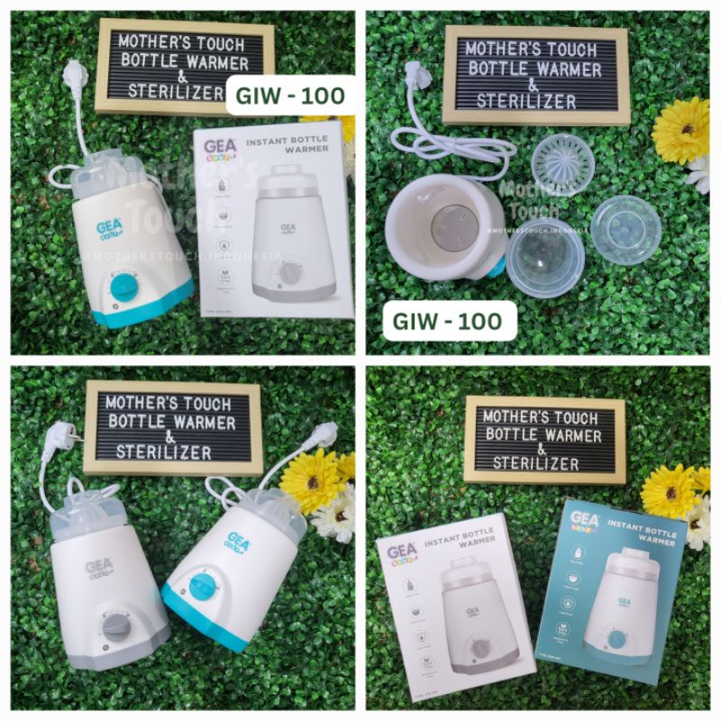Penghangat dan Sterilisasi Botol Gea Baby Instant Smart Digital Bottle Warmer &amp; Steam Sterilizer GIW-100 GIW-200 GIS-100 GW-100 Pemanas Botol Susu Bayi Steril Botol Alat MPASI